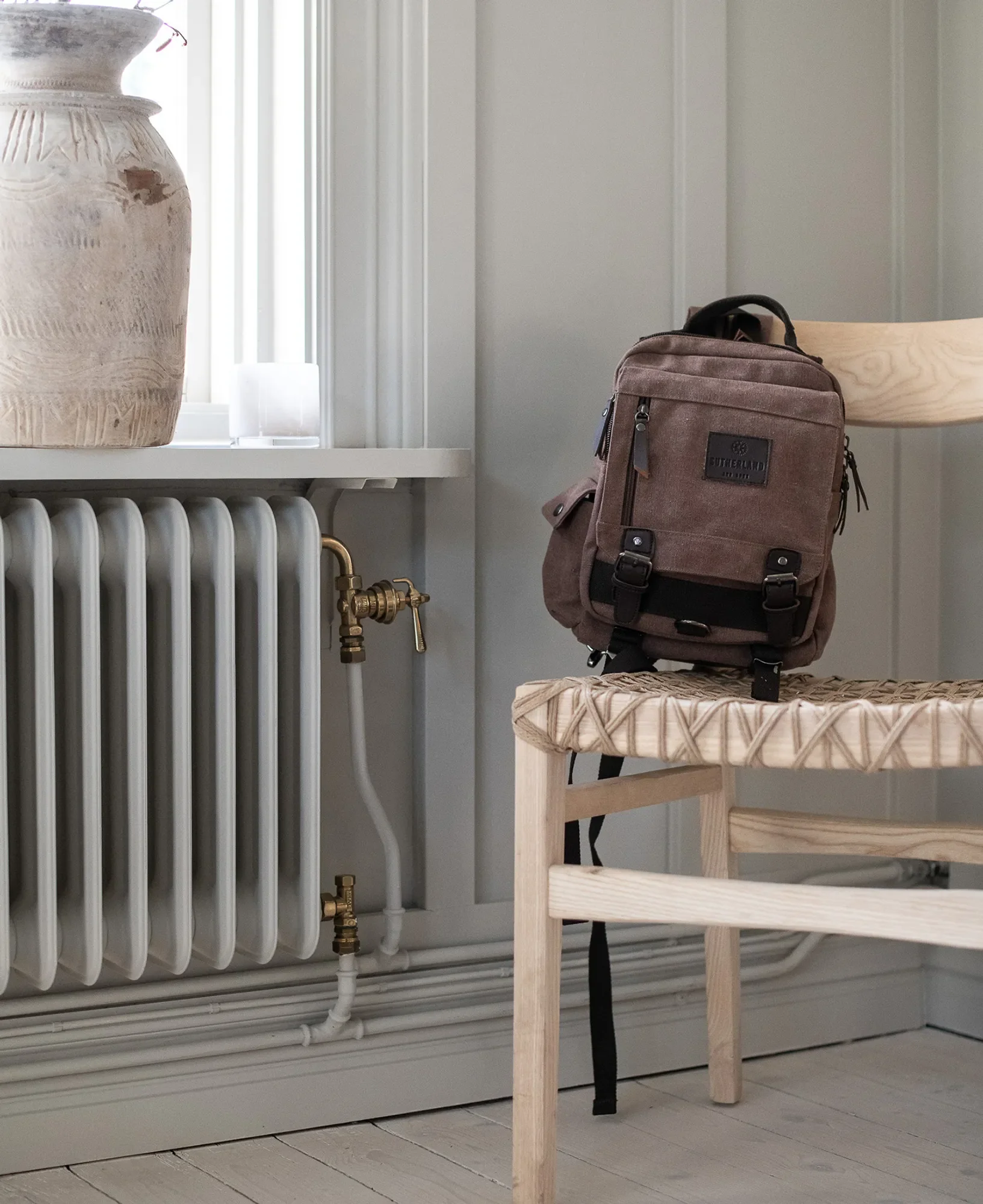 Praktiskt ryggsäck från Sutherland & Sons – Brun - Image 4