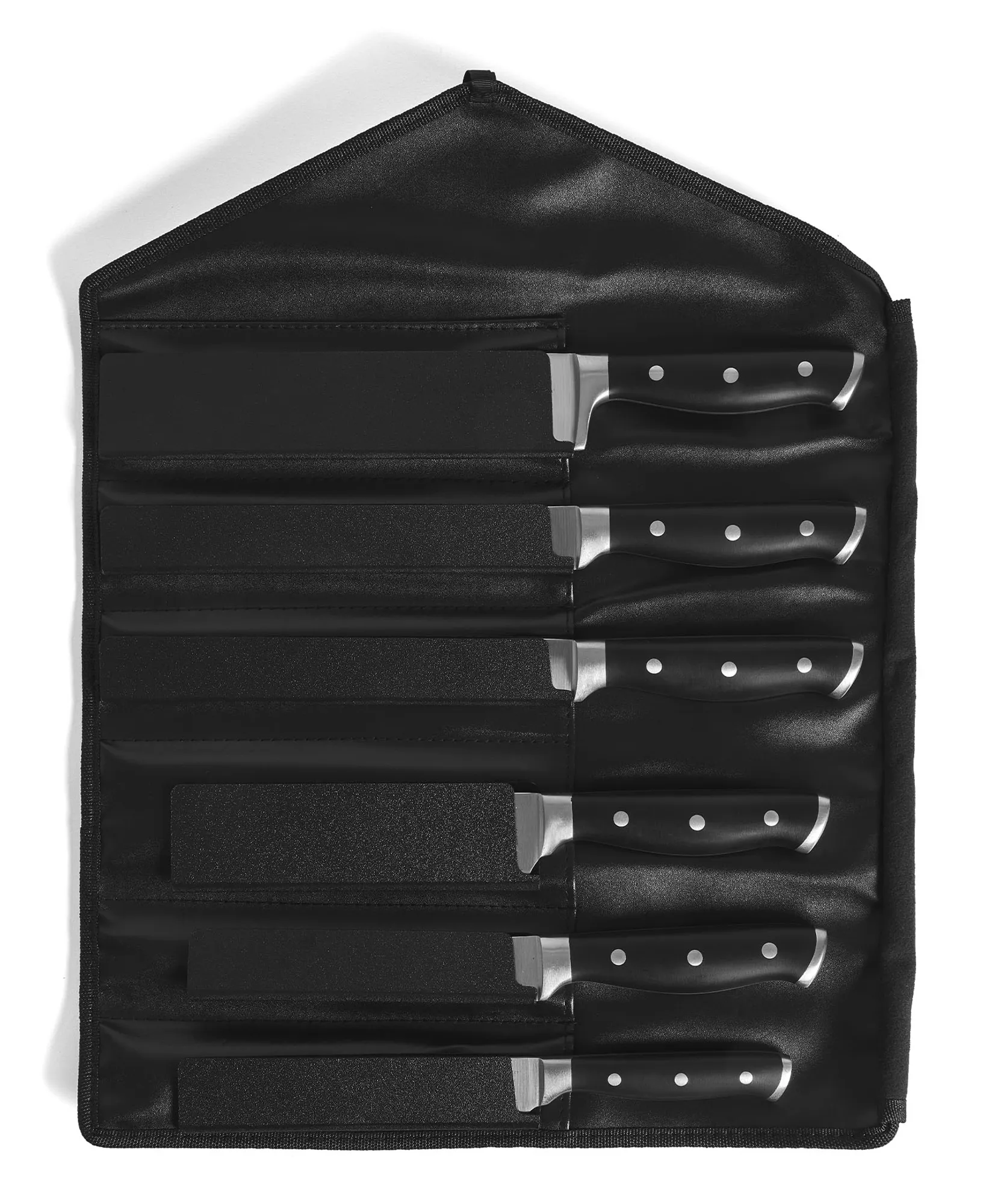 Professionellt Knivset i 6 delar med rullväska från Jernverket - Svart handtag - Image 3
